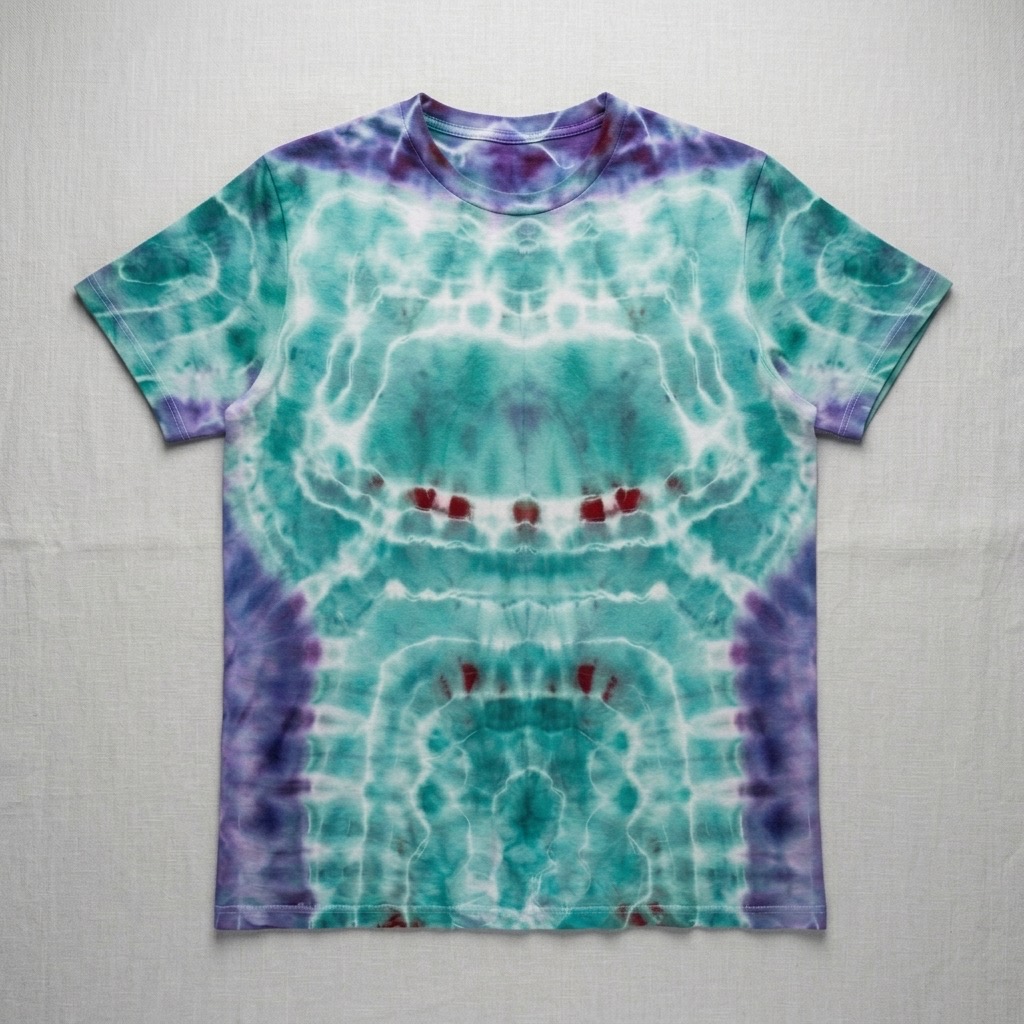 Archived green and purple Bag Dog T-shirt